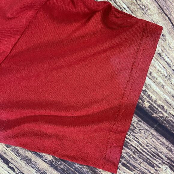 Red Rutgers Scarlet Knights Tie Dye Bleached Football T-Shirt - Large - Picture 5 of 7